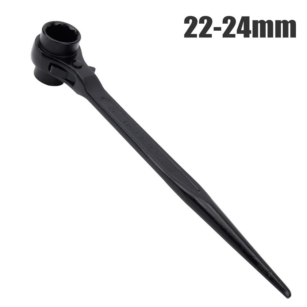 Ratchet Wrench 240-415mm Length Black For Car Maintenance