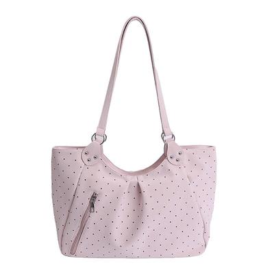 Bolso Tote Grande para Hombro OGAR Estilo Coreano de Mujer con Estrellas y Lunares