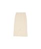 320 Showroom Banding Slit Ribbed Span Long Skirt Cream