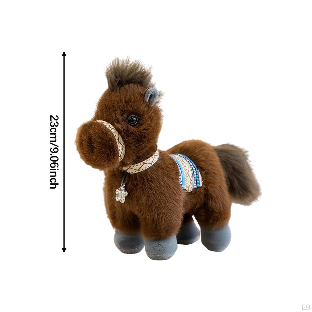 Horse Cuddly Toy Rag Doll Collectible Made of Durable . A Special Keepsake for Children's Rooms,