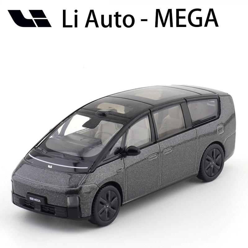 Li Auto Mega L6 L7 L8 L9 1/64 Car Alloy Motor Vehicle Diecast Metal Model Kids Toys For Boys Friends Gifts Collect Ornaments