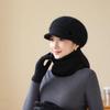 Rabbit Fur Knitted Woolen Hat Winter Middle Aged and Elderly Women's Winter Elderly Warm Mother's Basin Hat