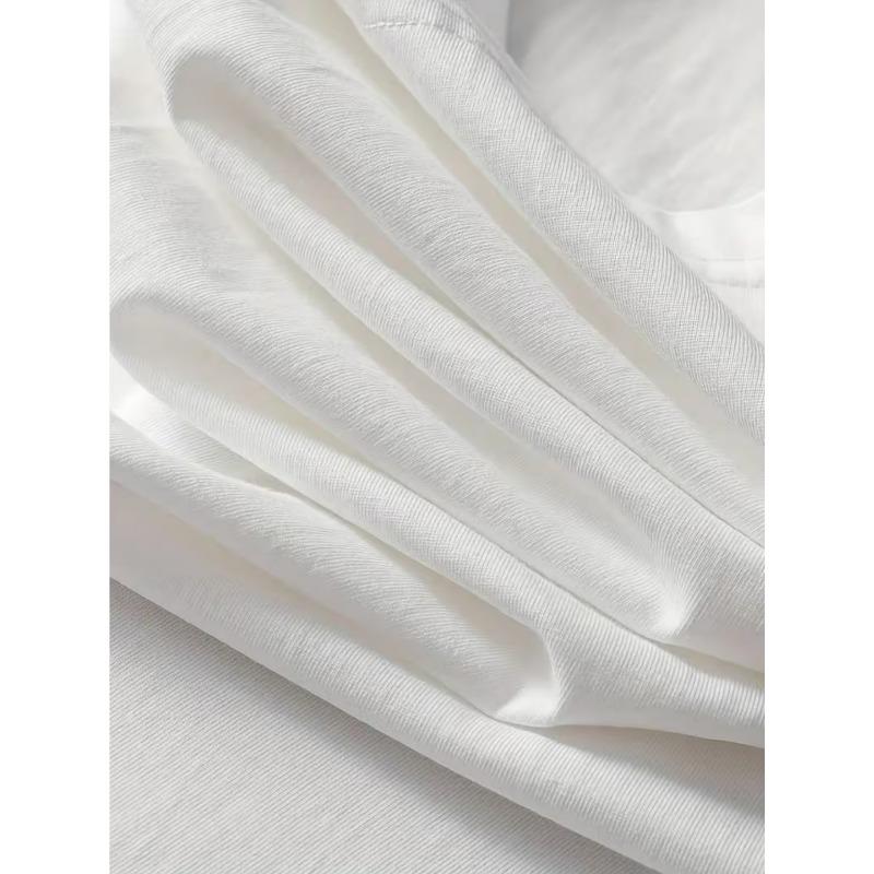 European sizes Russian Text Printed T-Shirt, Casual Crew Neck T- shirt, Comfortable for Daily Wear