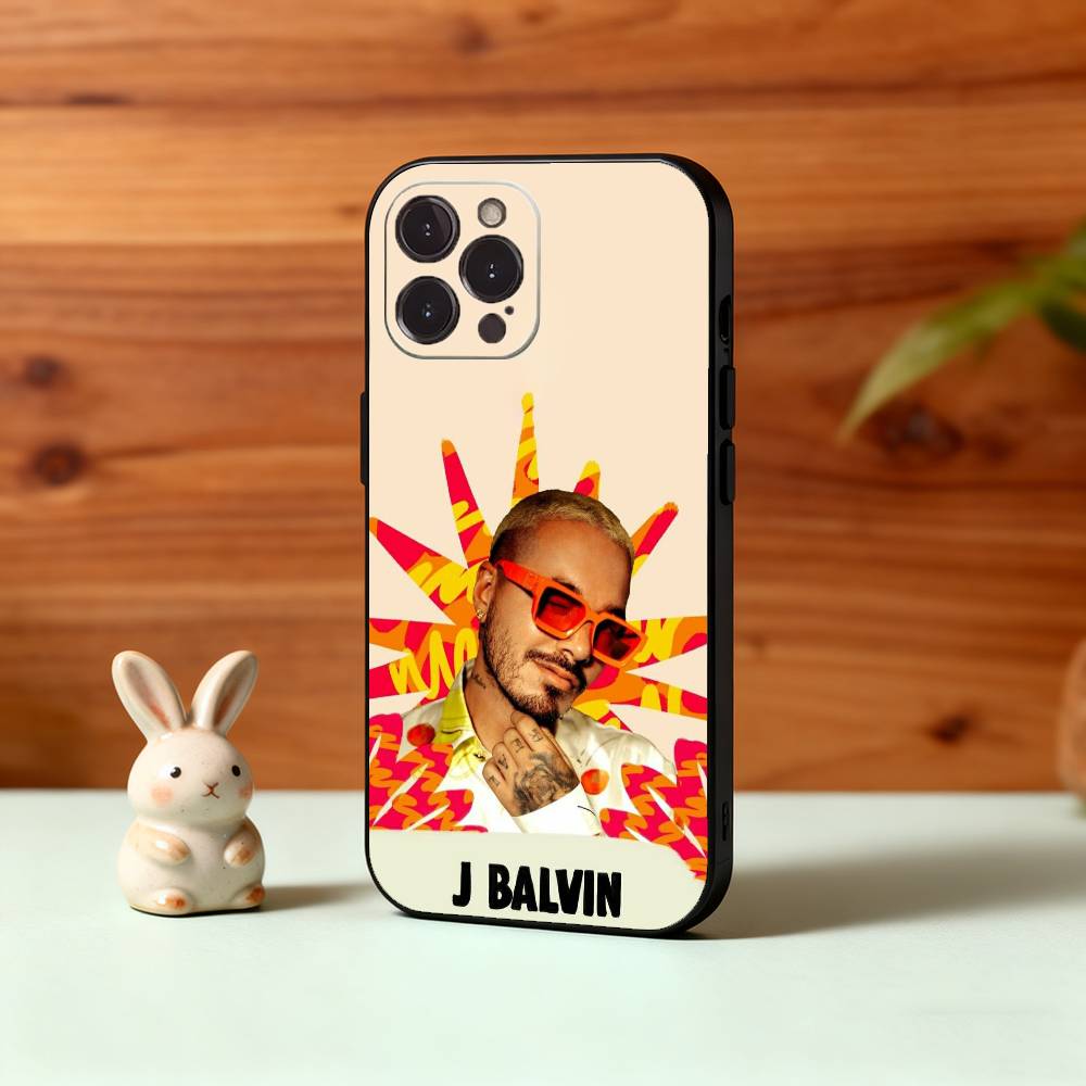 COOL J B-BalvinS Phone Case For iPhone17,16,15,14,13,12,Plus,Pro Max, 5G Others Soft Black Cover
