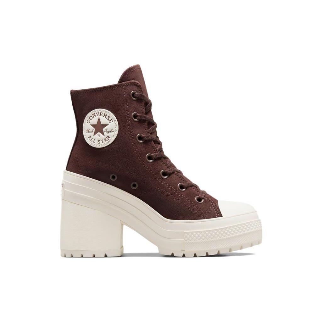 Converse Chuck 70 De Luxe Absatz Wildleder Eternal Earth Brown Weiß Damen A06782C