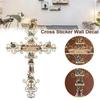 Wall Sticker Room Adorn Religious Themed Stickers Indoor Adornment Scene Layout Self-adhesive Cross Decal Home Decoration Prop