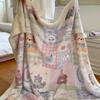 Winter Thick Milk Fleece Blanket Office Nap Sofa Bed Kids Students