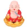 Nodding Smiling Buddha Maitreya Automatic Laughing Car Dashboard Solar Buddha Toy for Home Desktop