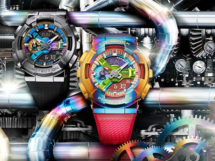 Casio G-SHOCK Men's Stainless Steel 200M Water Resistant Analog Shock Resistant Quartz Watch GM-110B-1A