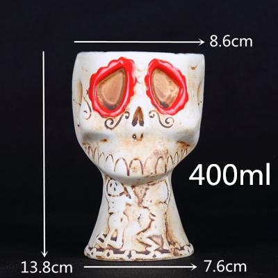 1 Piece 450ml Hawaii Tiki Mugs Cocktail Cup Beer Beverage Mug Wine Mug Ceramic Ku.Ku.Kauioo Mugs Barware