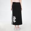 Puma Floral Logo Print Side-Slit Sport Midi Skirt Women Bottoms Black 532047-01