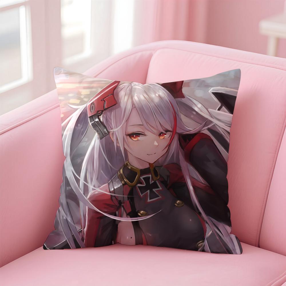 Hot Chinese Game Anime AAzur LaneS Cushion Cover Pillow Case Soft Skin Friendly Fabric  Concealed Zipper