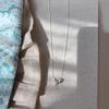 Minimalist Style Silver Ball Double Drop Feeling Collarbone Chain Gentle Temperament Daily Commuting Accessories