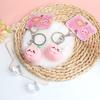 1 Stuks Schattige Perzik Fidget Sleutelhanger Cartoon Fruit Hanger Zacht Stressverlichtend Speelgoed voor Vriend Cadeau Sleutel Tas Decoratie Accessoire