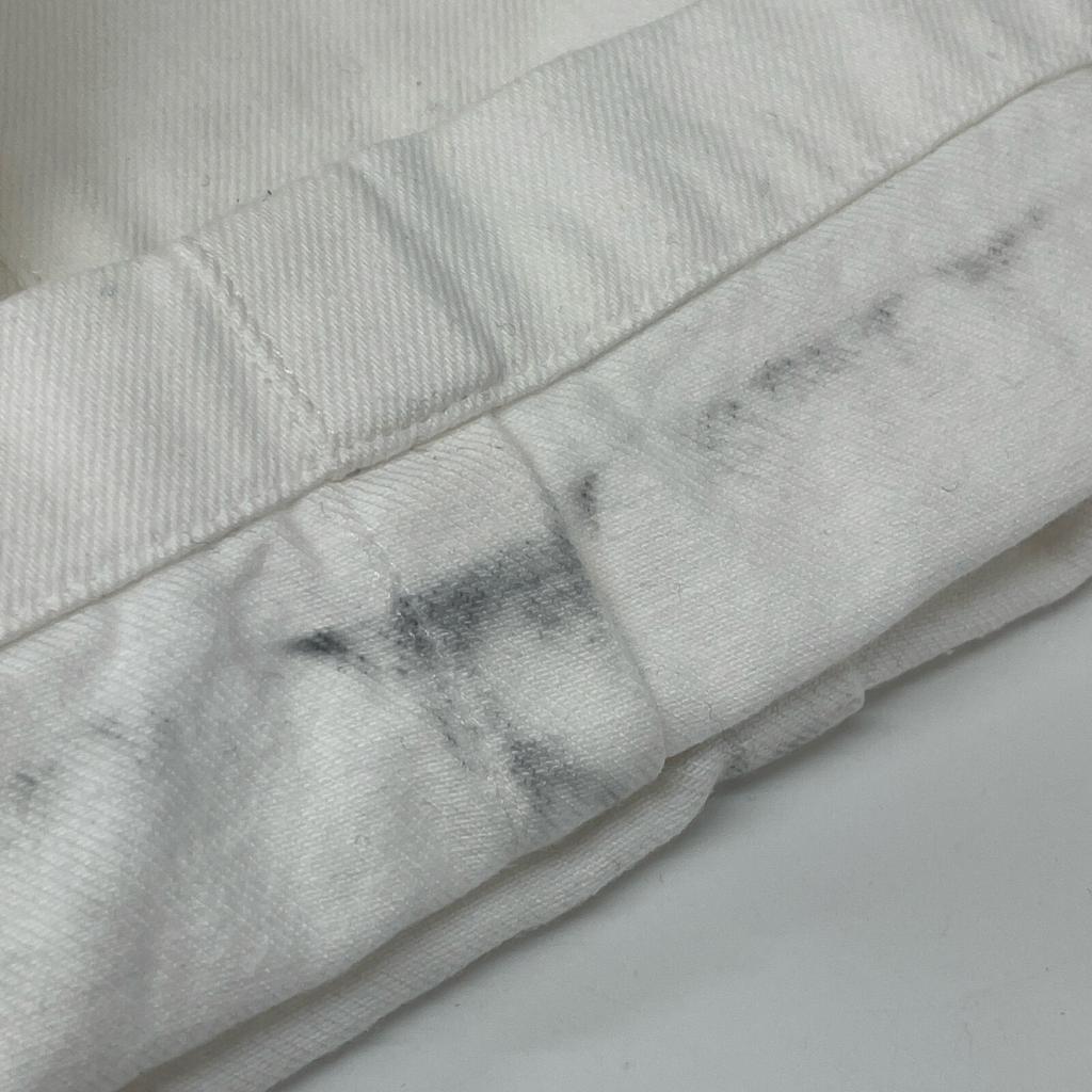 DOUBLE STANDARD CLOTHING 24 White Barrel Silhouette Slub Denim Pants Bottoms Not written whiteUsed