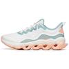 Running Shoes Women's Low Top Ivory White/Crab Shell Green/Light Rainbow Pink 122215555-7