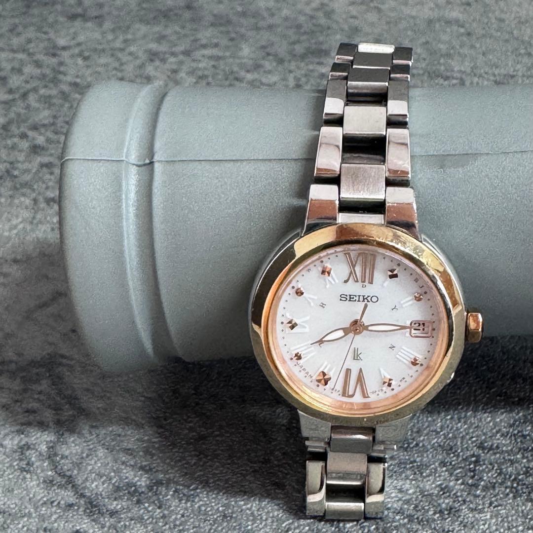 Used SEIKO lk Rukia 1B22-0CN0 Solar Radio