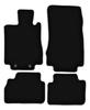 BASIC Black Velour Floor Mats For: Mercedes S W220 Sedan Short (1998-2005)