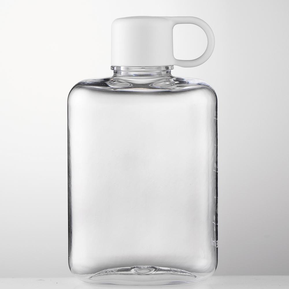 

360 мл креативная плоская бутылка для воды пластиковая дорожная велосипедная питьевая соковая бутылка многоразовая портативная бутылка для спортивных напитков без BPA 360ml