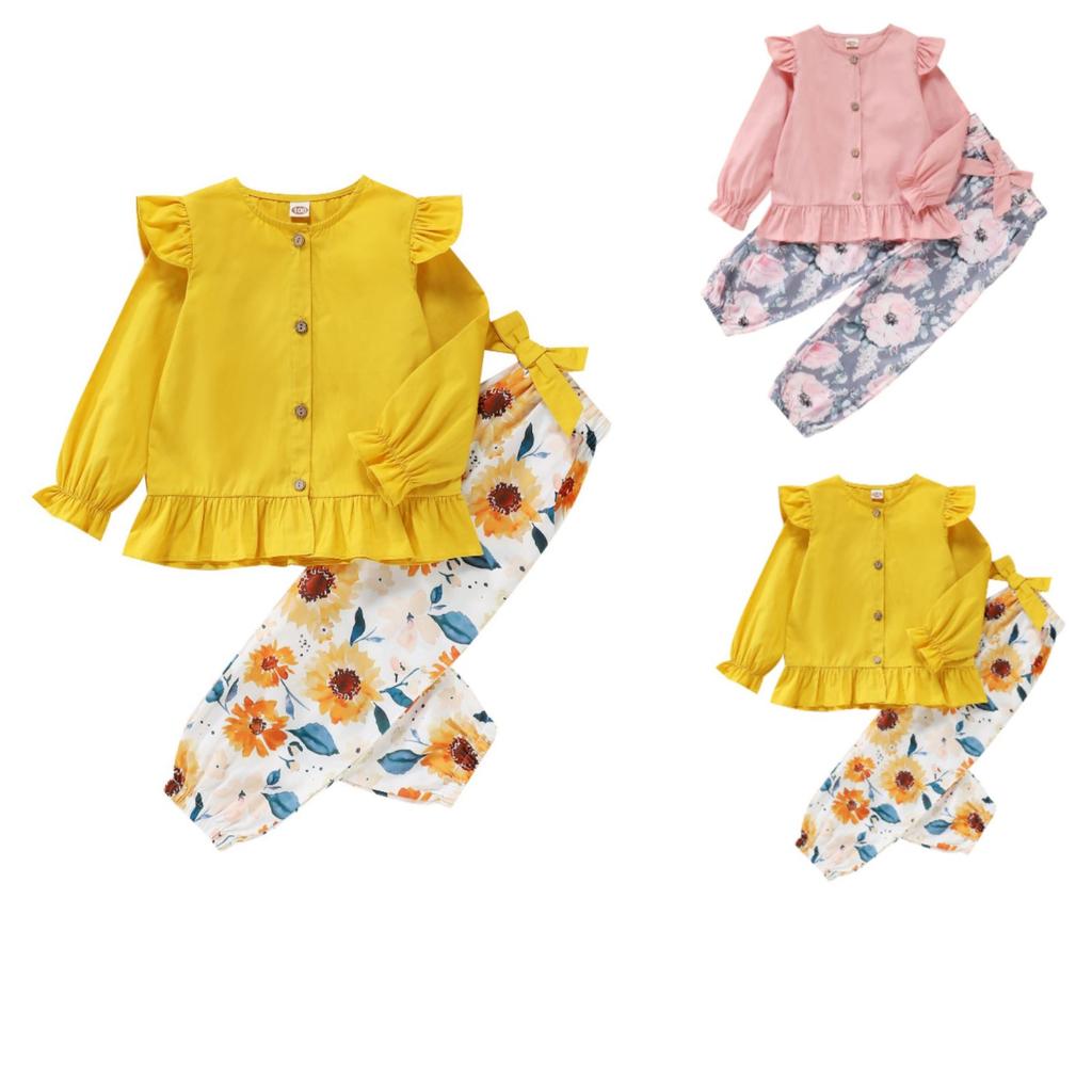 Kids' Long-Sleeve Top Set - Casual, Stylish & Versatile Children's Outfit