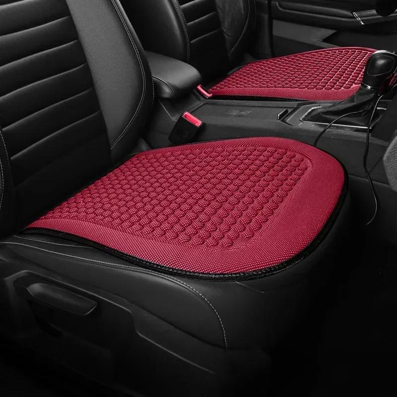 

Winter Car Seat Cushion Short Plush Seat Protector Pad with Non-Slip Backing Flocking Cloth Cover Universal Front Covers Amagi