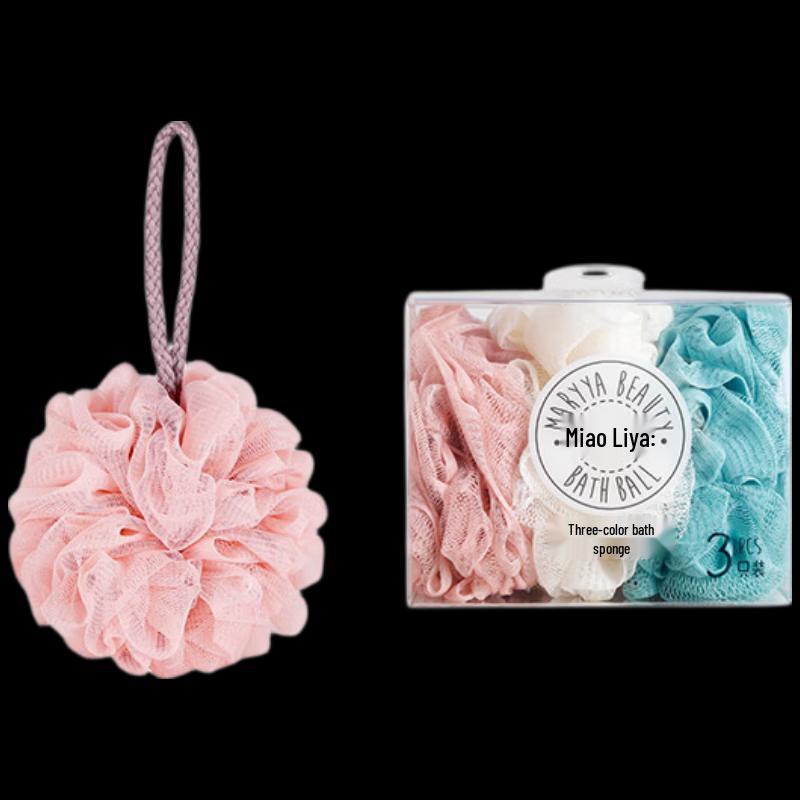 MARYYA Three-Color Bath Loofah Set
