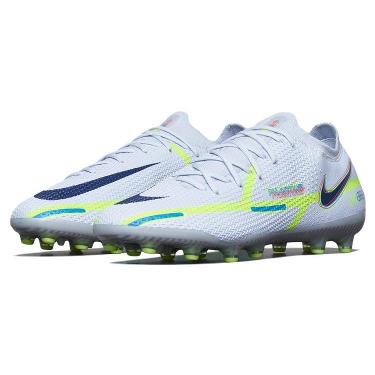 Nike Phantom GT2 AG Artificial Ground Fabric Soccer Shoes Men's White Green Blue DC0748-054