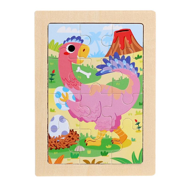 Early Education Wooden 20-Piece Puzzle Board for Infants and Young Children (Ages 0-6)