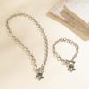 Accessories, simple sweet and cool titanium steel star neck necklace, versatile thin chain geometric metal item decoration