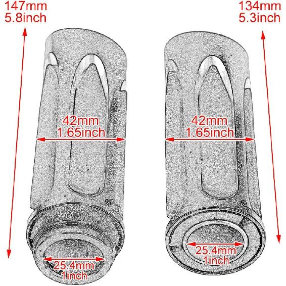 HDBUBALUS 1" Electronic Throttle Defiance Handlebar Grips 25mm Hand Grips Fit for Harley Touring Street Glide Road King Road Glide Electra Glide