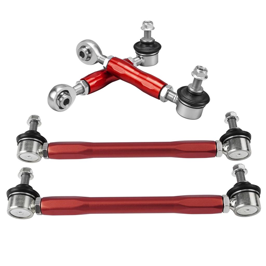 Adjustable Front & Rear Sway Bar End Link Kit for BMW E90 E92 E91 E93 E87 E82 E81 E88, Replace for 31356765933 & 33556764428