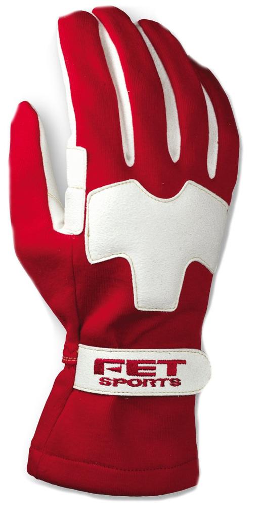 FET Sports 3D Lightweight FT3DLW04 Gloves, Red/White, XL,
