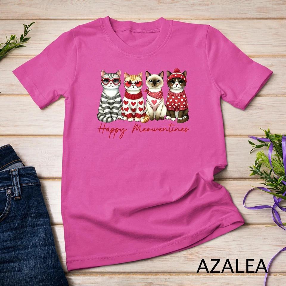 Purrfect Valentine s Day A Cat-tastic Design Funny T-Shirt Unisex T-shirt 6 M