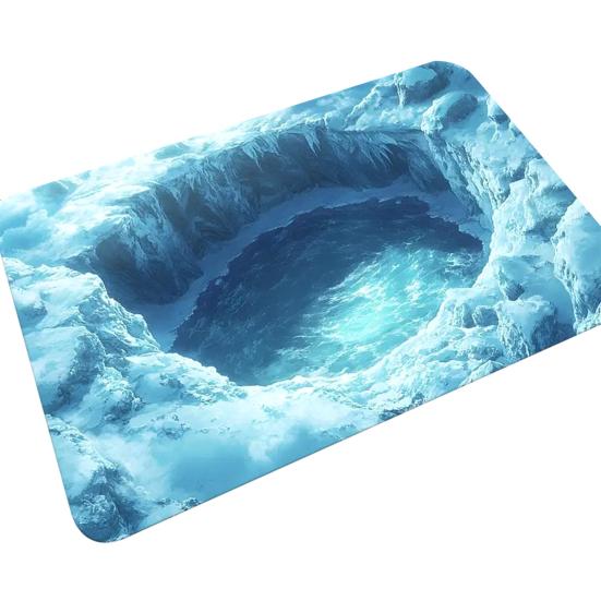 Dywan 3D z wizualną dziurą, iluzja optyczna, mata podłogowa, antypoślizgowa, chłonna mata łazienkowa, realistyczna głębia