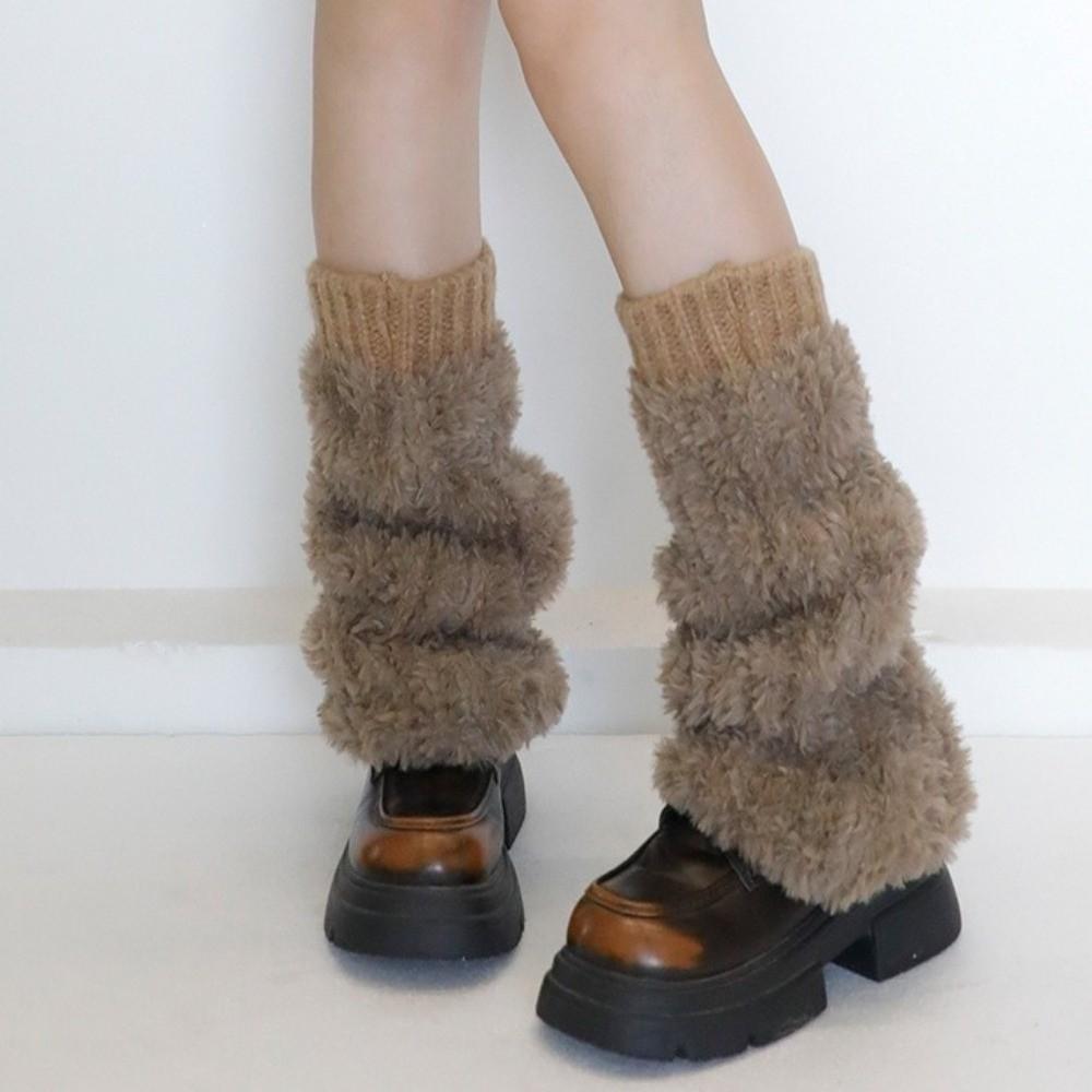 Solid Color Leg Warmers Harajuku Middle Tube Socks New Boot Covers  Gift
