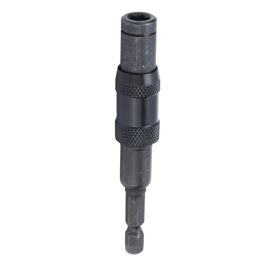 Quick Relse Bit Holder Self Locking Screwdriver Extension Rod 1/4in Hex Shank