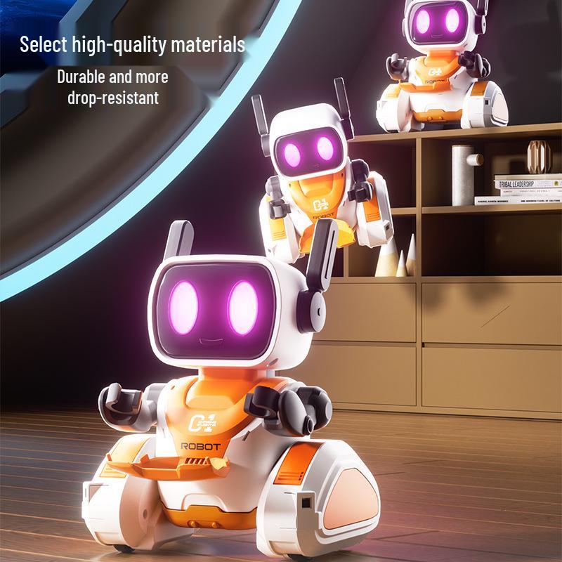 2.4G Infrared Smart Following Robot Toy: Light-Chasing Remote Control Electronic Pet for Kids