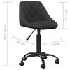 Vidaxl Dining Chair, Black, Upholstered In Velvet