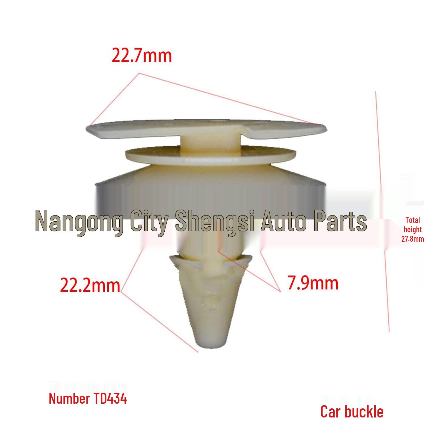 

Universal GM Car Door Panel Trim Clips - Nylon Buckles for Installation and Decoration 10000 Clips