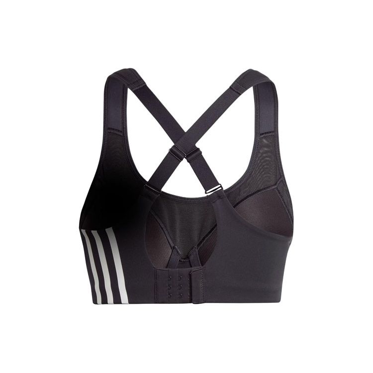 Adidas TLRD Impact High-Support BH Drei-Streifen Color Block High-Intensity Fitness Sport-BH Damenunterwäsche Schwarz IX4942