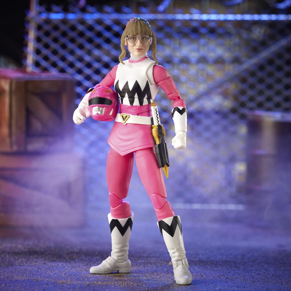 Power Rangers Lightning Collection Lost Galaxy Pink Ranger 6-Inch Premium Collection Action Figure with Toy Accessories, Ages 4 and Up
