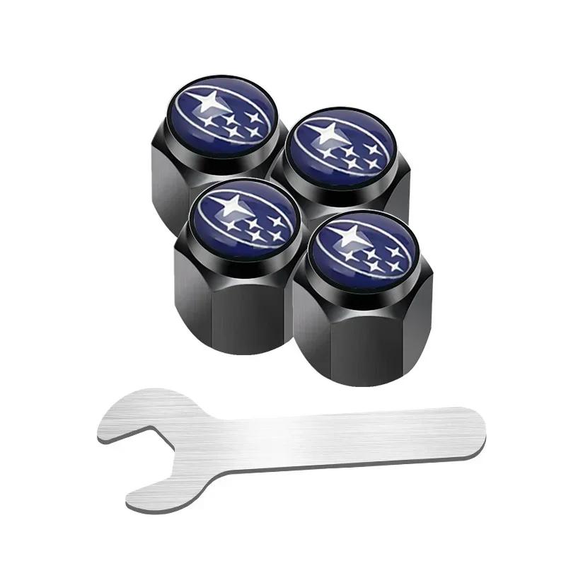 4Pcs Waterproof Car Wheel Tire Valve Caps Air Covers for Subaru XV WRC WRX BRZ FORESTER IMPREZA LEGACY OUTBACK STI TRIBECA Y17