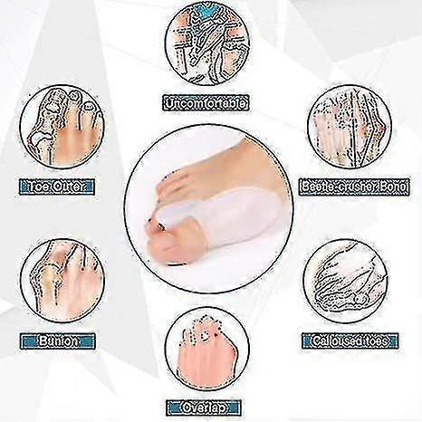 3 Paar X Gel Hallux-Valgus-Korrektor Zehenschützer Begradiger Separatoren Zehenspreizer (6 Stück)
