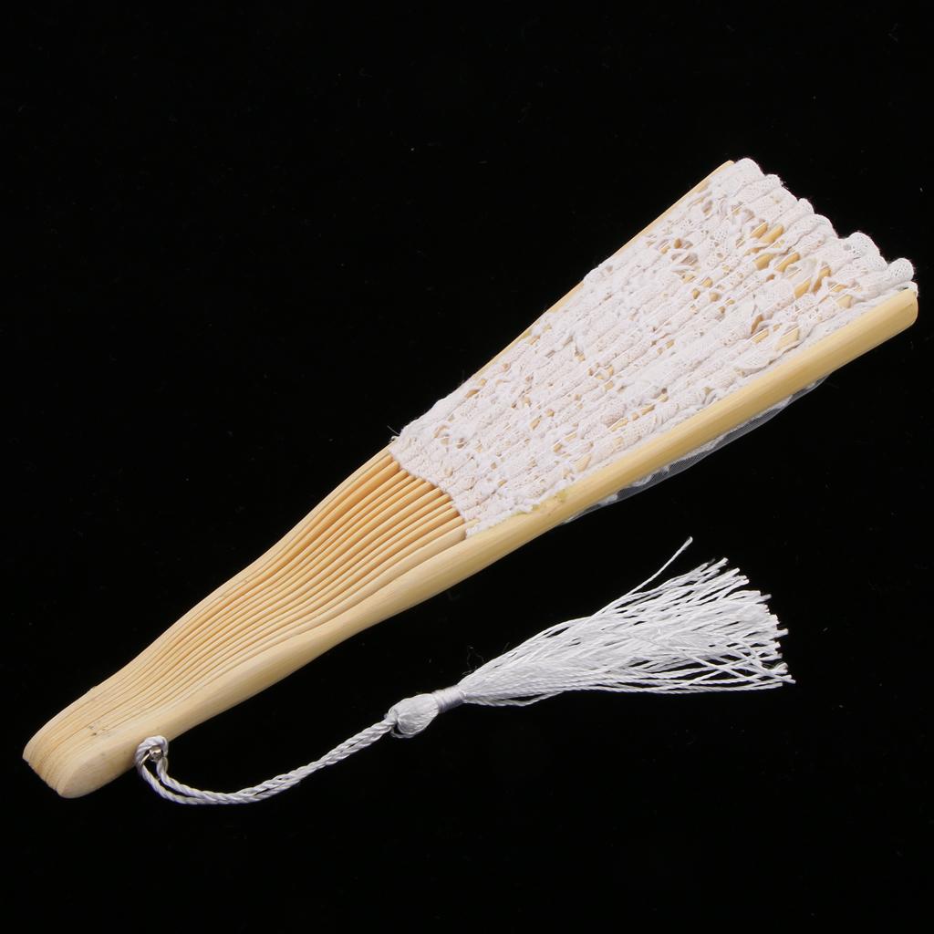 Deluxe Lace Folding Fan Chinese Style Hand Fan for Performance Prop Party Decoration and Elegant Event Gift