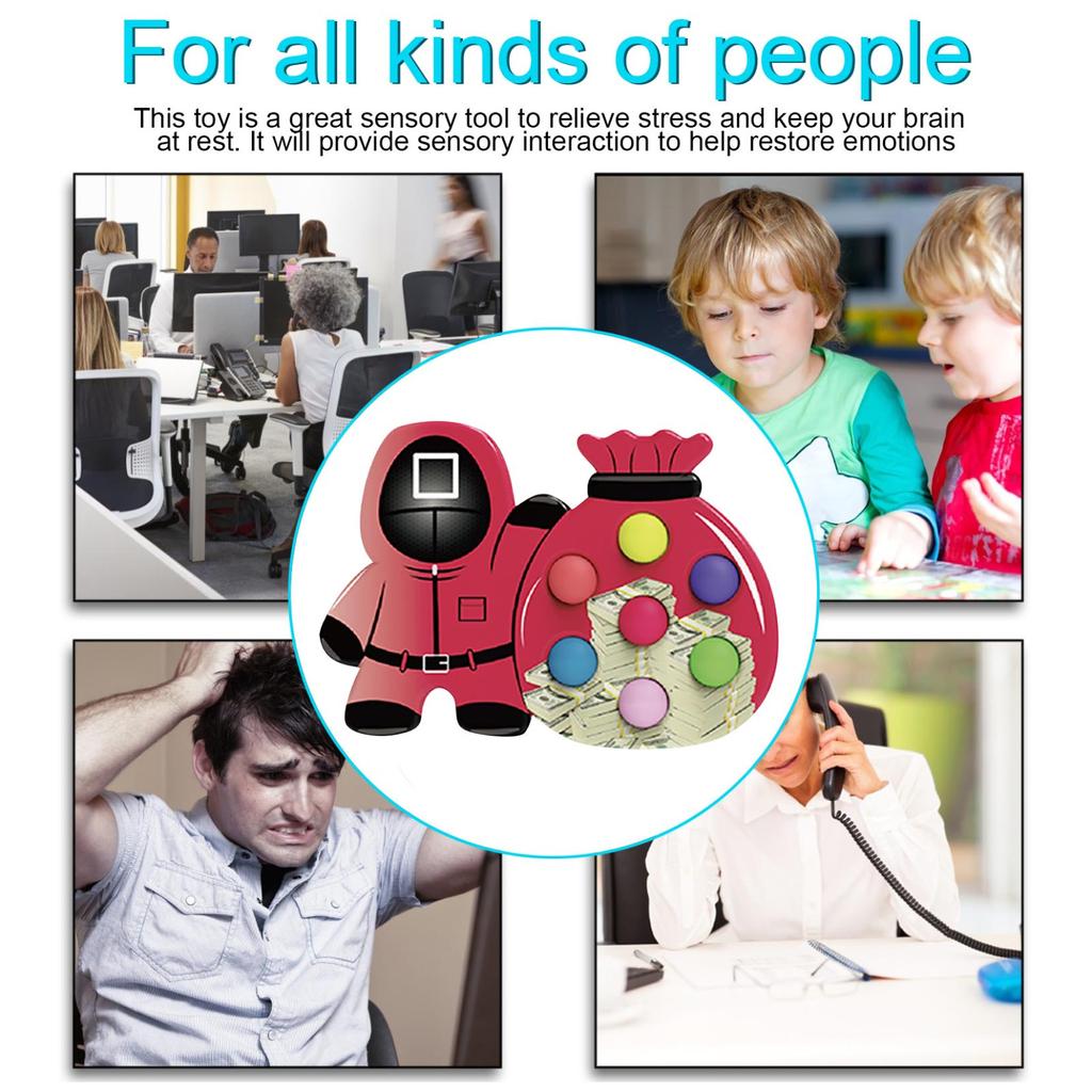 Push Toy,Bubble Sensory Toys For Anxiety And Stress Relief Toy, Toys