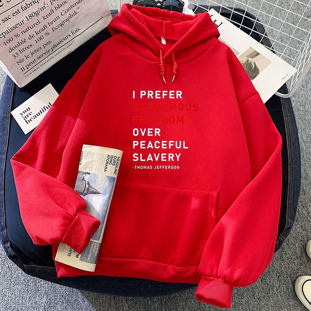 Slavery Aesthetic Hoodie Writing for Autumn/Winter Fashion Sweatshirt Long Sleeve Comfortable Clothing