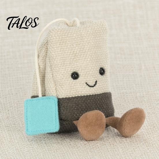 Cute Tea Bag Plush Toy, Soft Stuffed Animal Doll for Kids, Funny Creative Plushie for Birthday Gift, Stress Relief Companion
