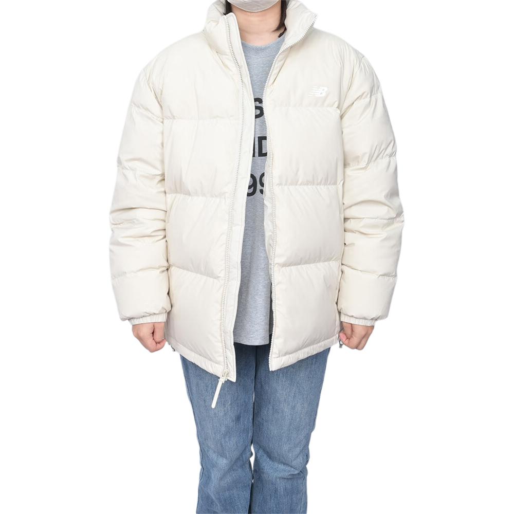New Balance Down Jackets Men's White Stand Collar Moderate AMJ54328-TWF