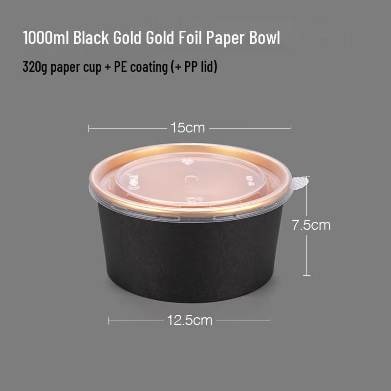 Disposable Paper Takeout Bowls with Lids