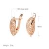 Ins Cold Style Rose Gold Heart-Shaped Hollow Earrings for Women